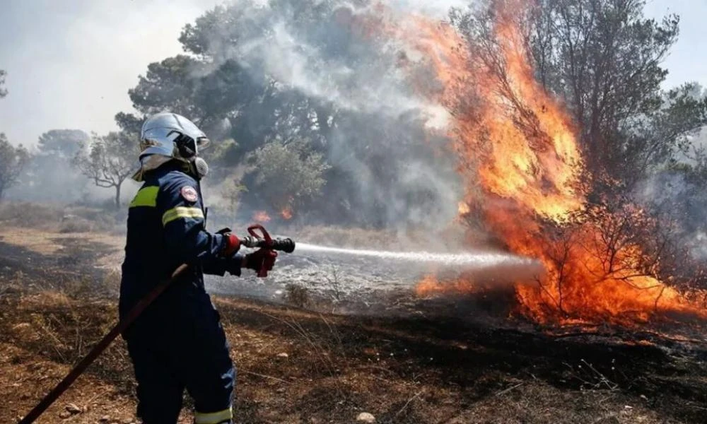 Πρέβεζα: Υπό μερικό έλεγχο τέθηκε η πυρκαγιά στο Καναλάκι